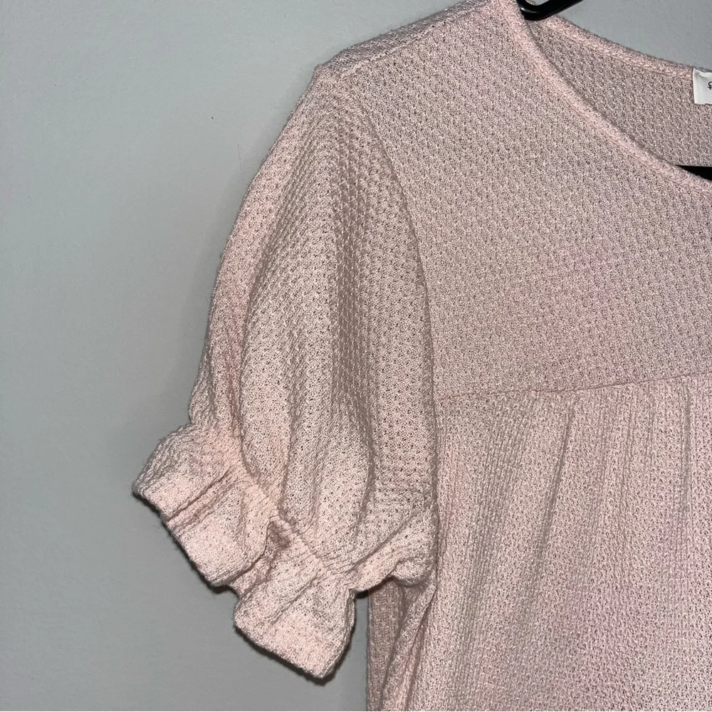 Perfect Peach Pink Knit Top Medium - Picture 2 of 5